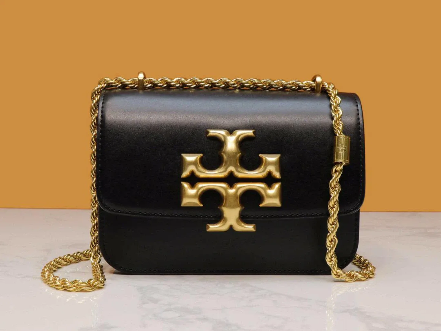 Tory Burch Black Leather Shoulder Bag thumbnail