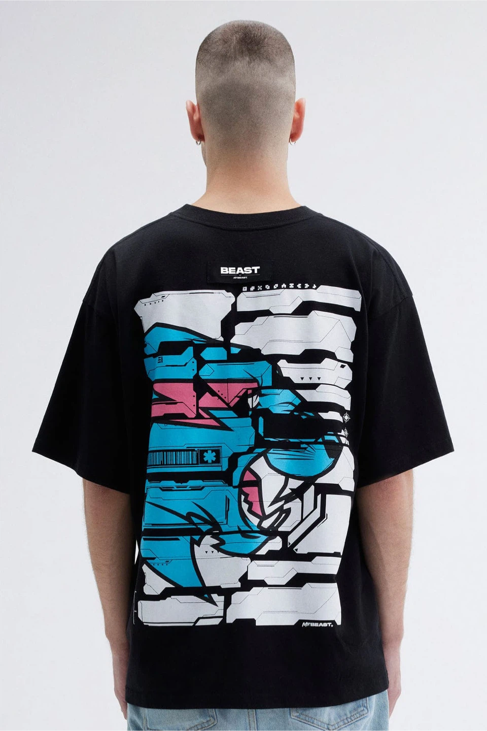 MrBeast BEAST Black Graphic T-Shirt - Size L - photo 2