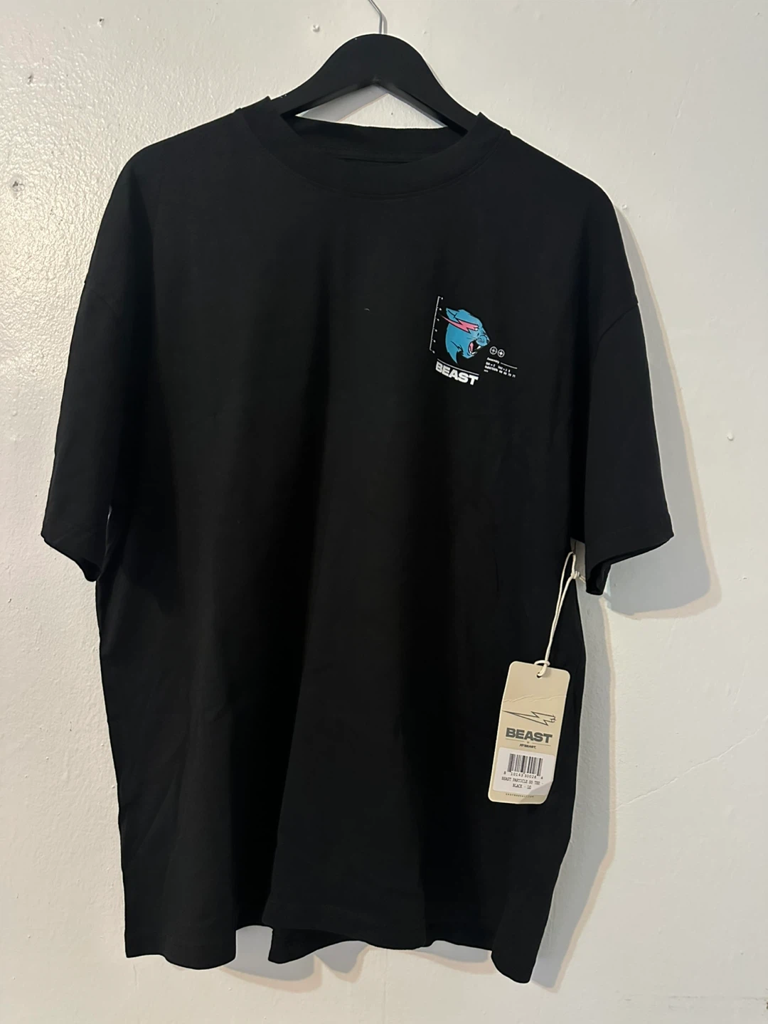MrBeast BEAST Black Graphic T-Shirt - Size L - photo 3