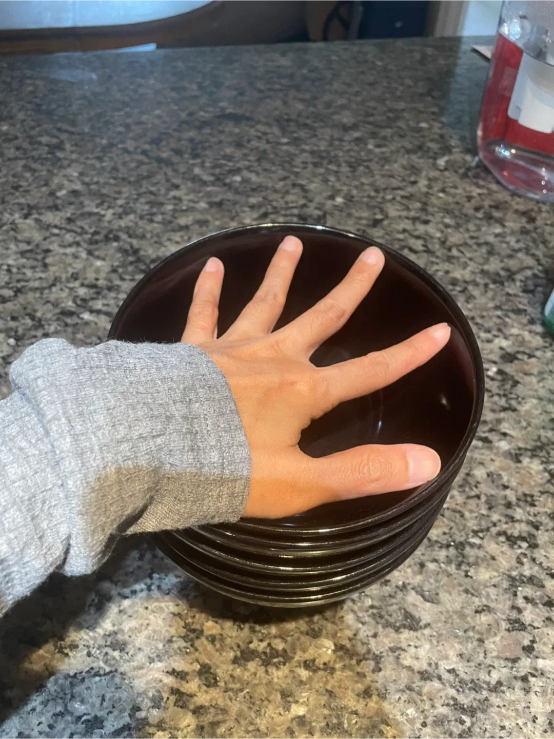 Set of 5 Black Bowls