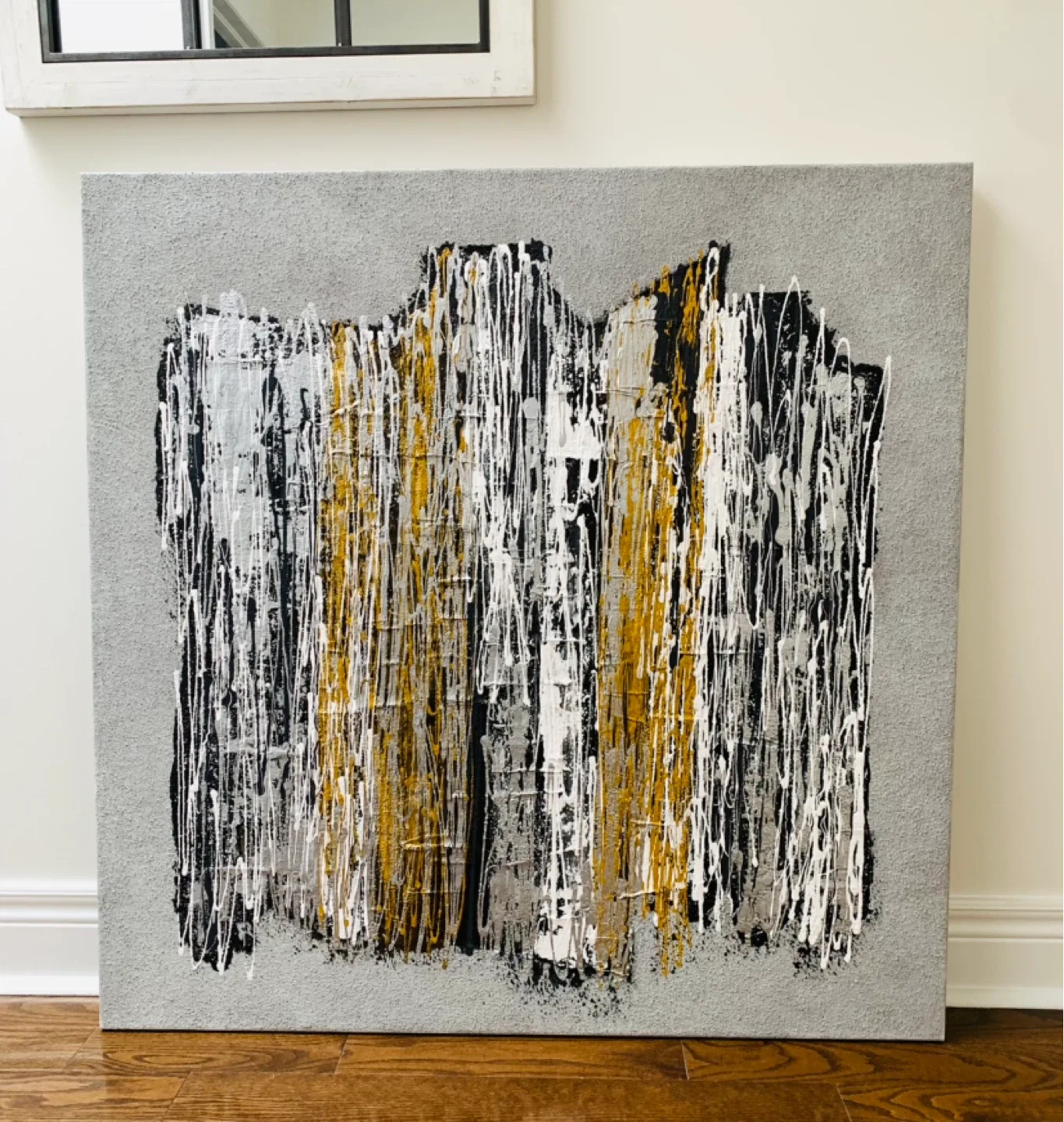 Large original textured painting - “Mica” by Sauced Up Canvas thumbnail