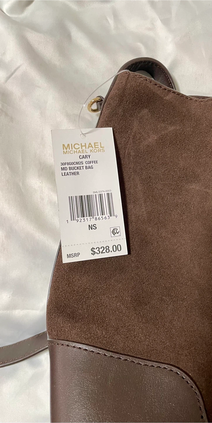 🧡 Michael Kors Cary Coffee MD Bucket Bag - Leather - photo 5