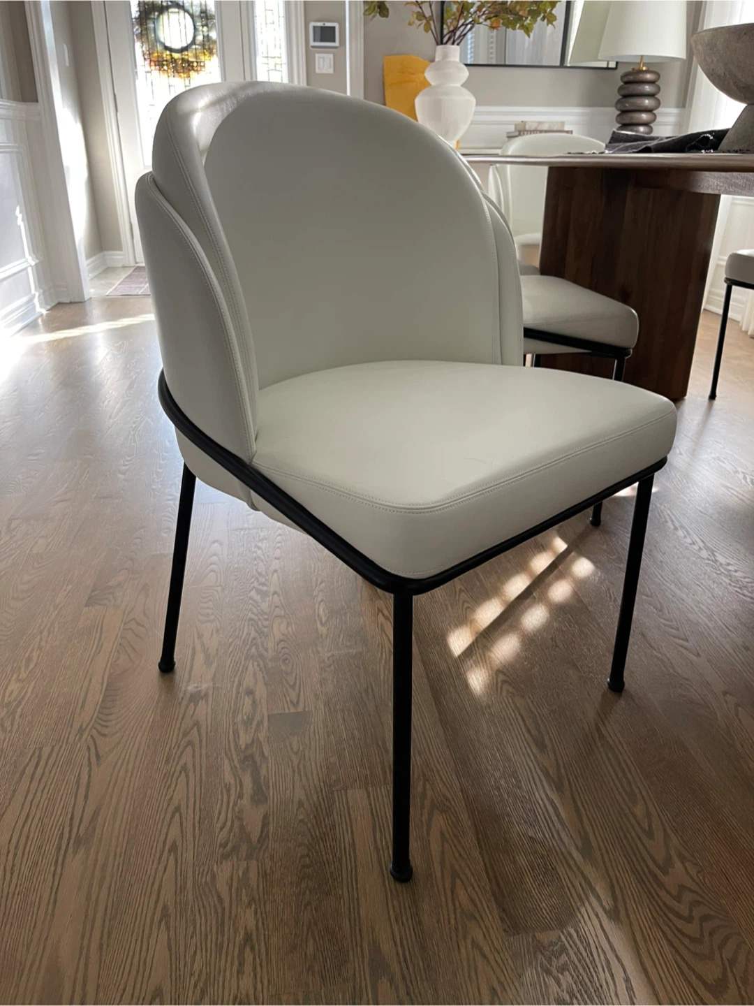 Set of 8 Solana Dining Chairs - Eggshell - photo 2