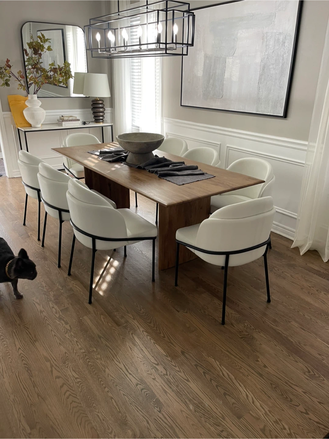 Set of 8 Solana Dining Chairs - Eggshell - photo 5