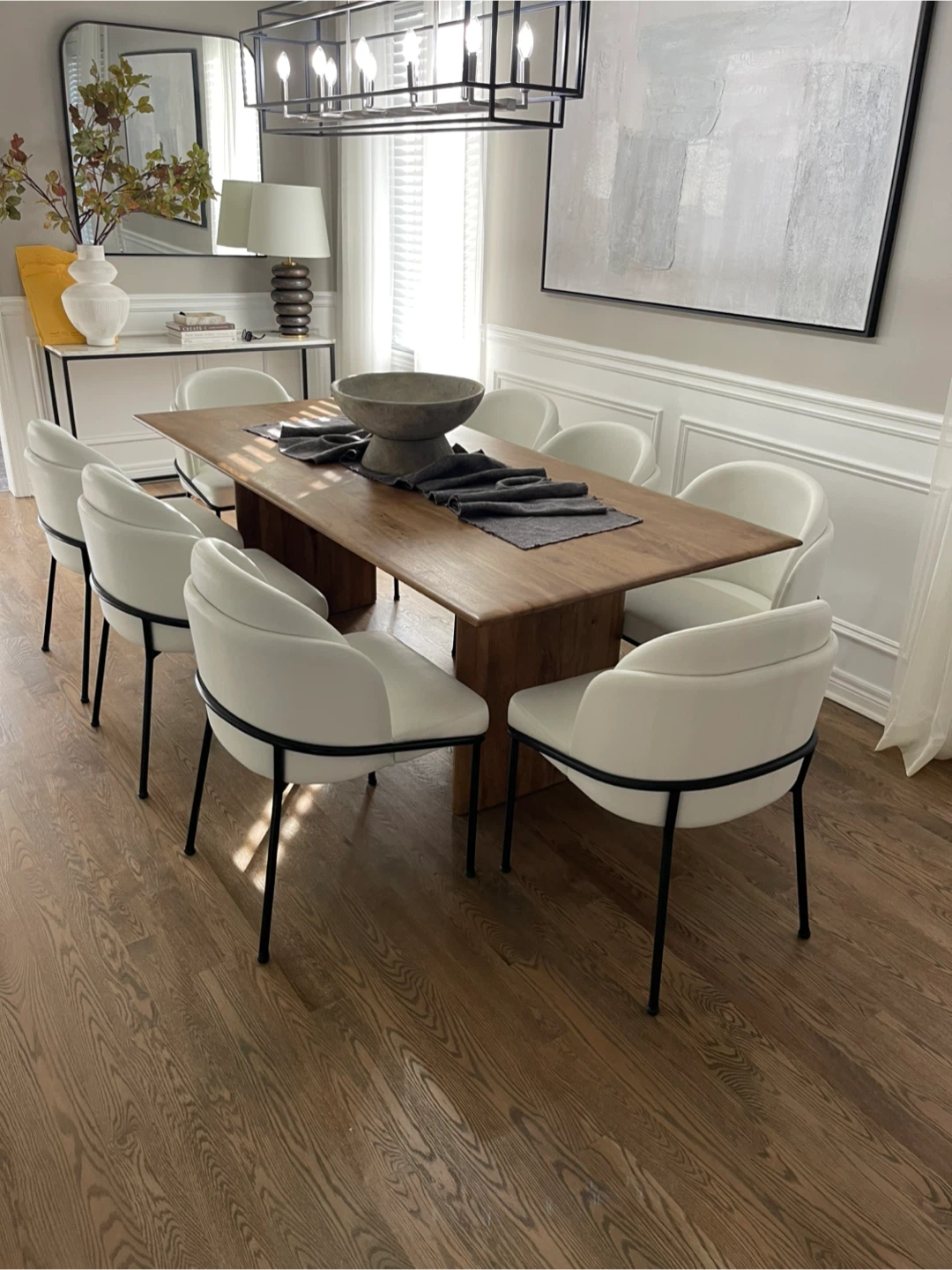 Set of 8 Solana Dining Chairs - Eggshell - photo 3