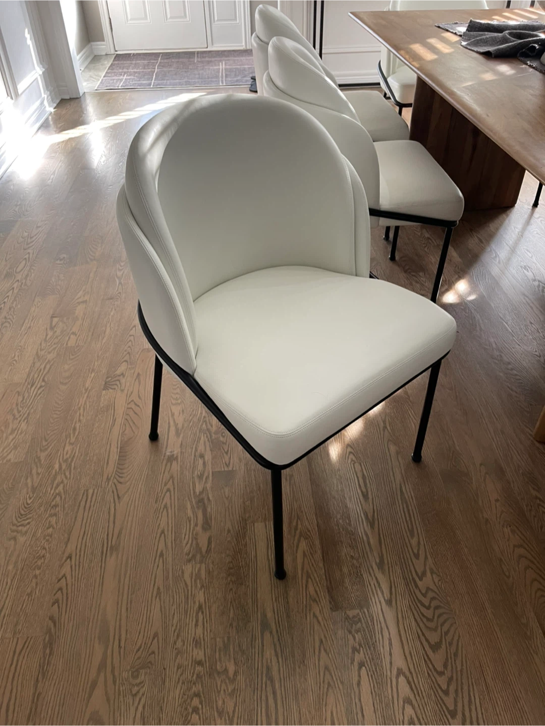 Set of 8 Solana Dining Chairs - Eggshell