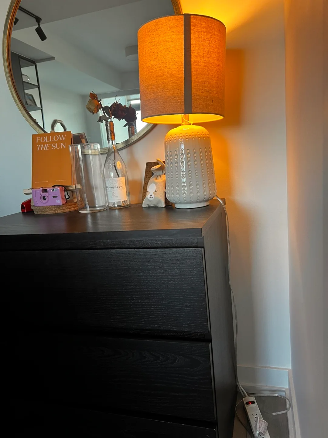 MALM Black 3-Drawer Dresser thumbnail