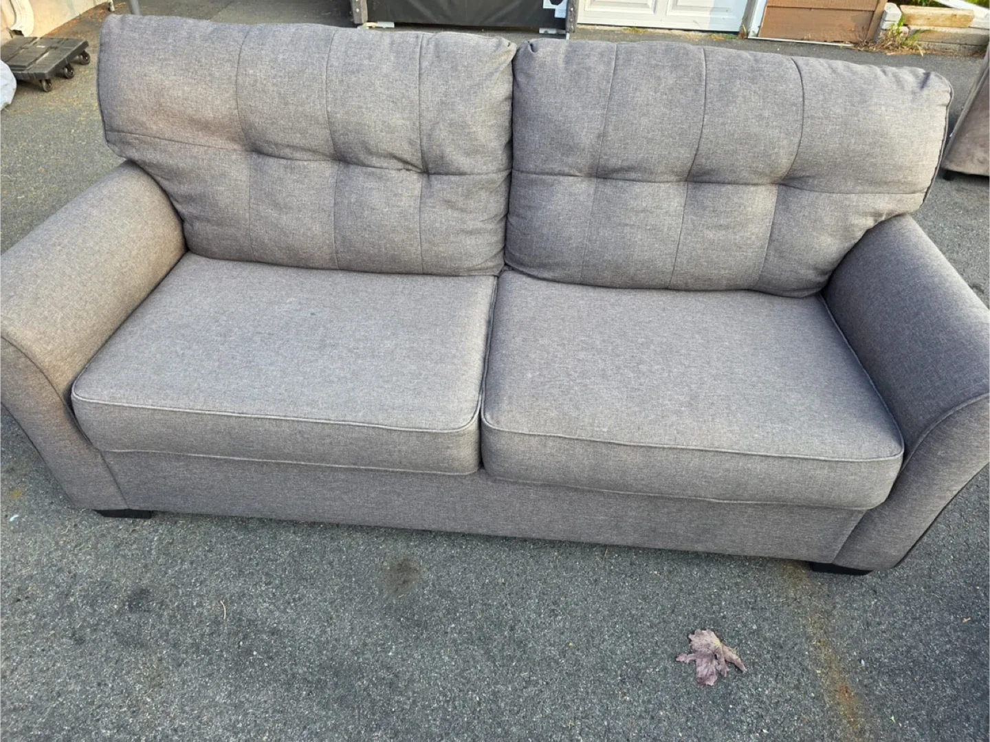 Grey Loveseat and Sofa Set image indicator(8)
