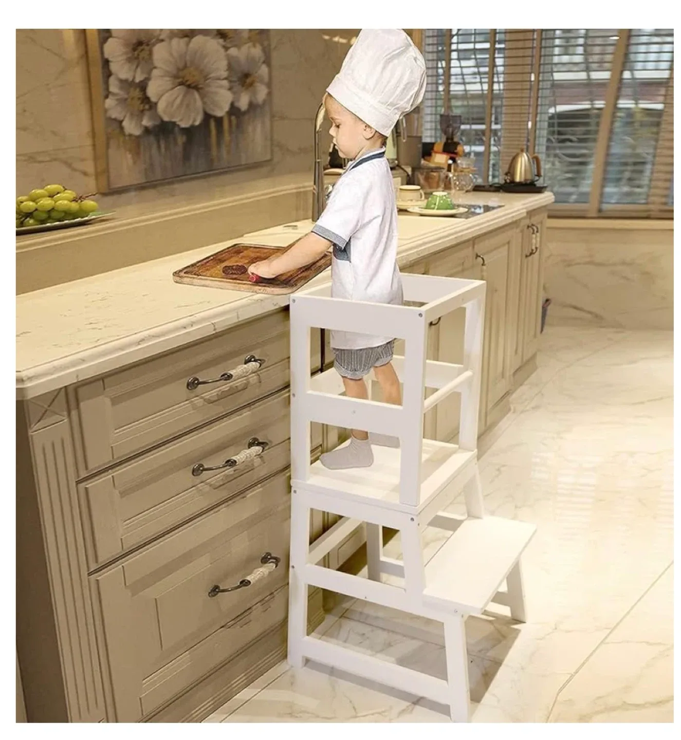 Kitchen Helper Step Stool/ Montessori Learning Tower image indicator(3)