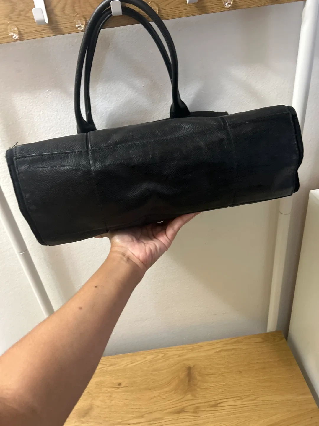 Tory Burch Black Leather Tote Bag image indicator(4)