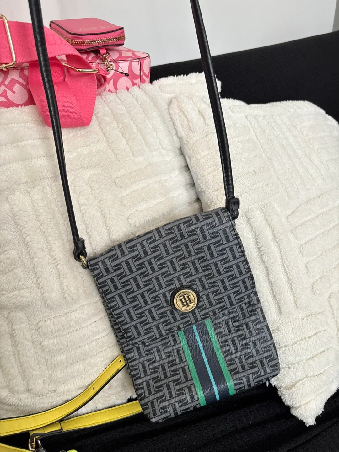 Tommy and Guess Pink Crossbody Bag thumbnail