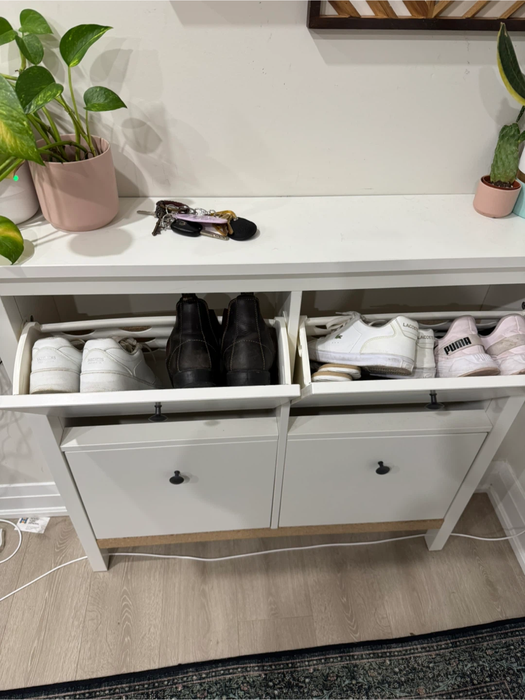 IKEA Hemnes White Shoe Cabinet - photo 3