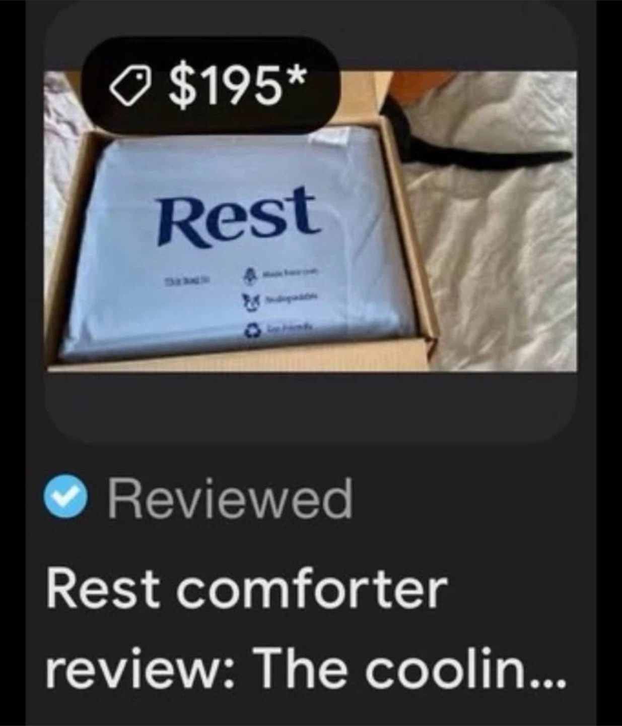 Rest Evercool Cooling Comforter Blanket/Arctic White Twin - photo 5