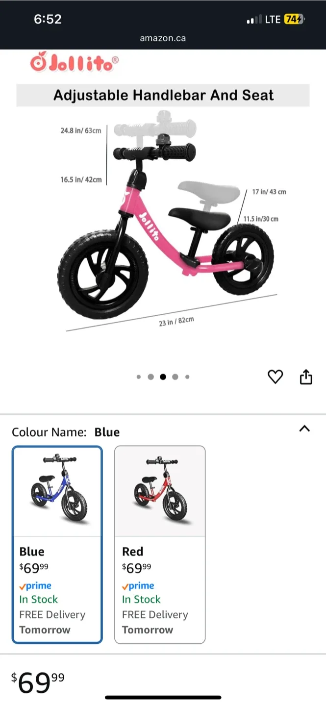 Jollito Balance Bike - Green image indicator(2)