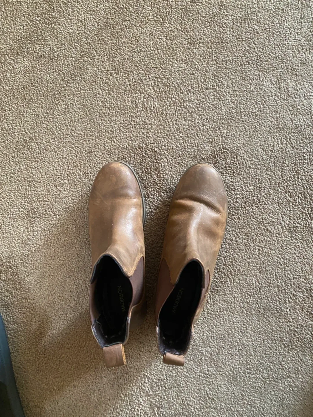 Brown leather boots thumbnail