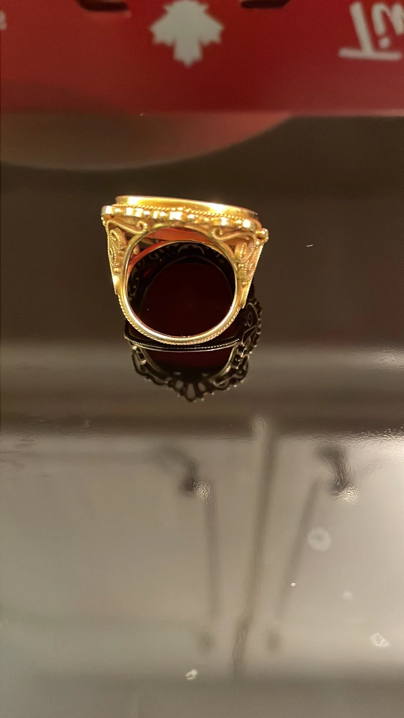 Antique 18k gold ring Size 6 - photo 5