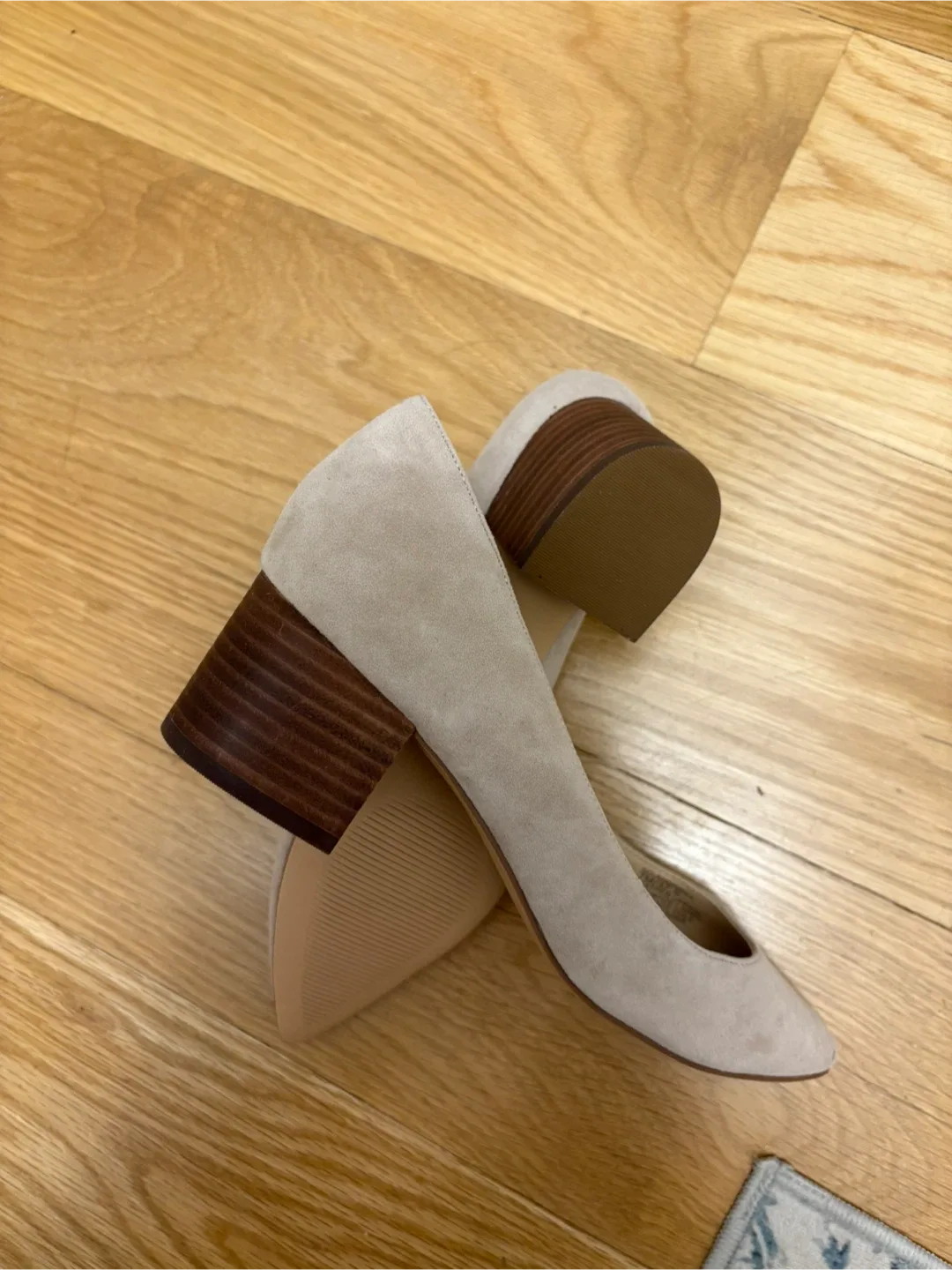 Sole Society Beige Suede Heels image indicator(3)