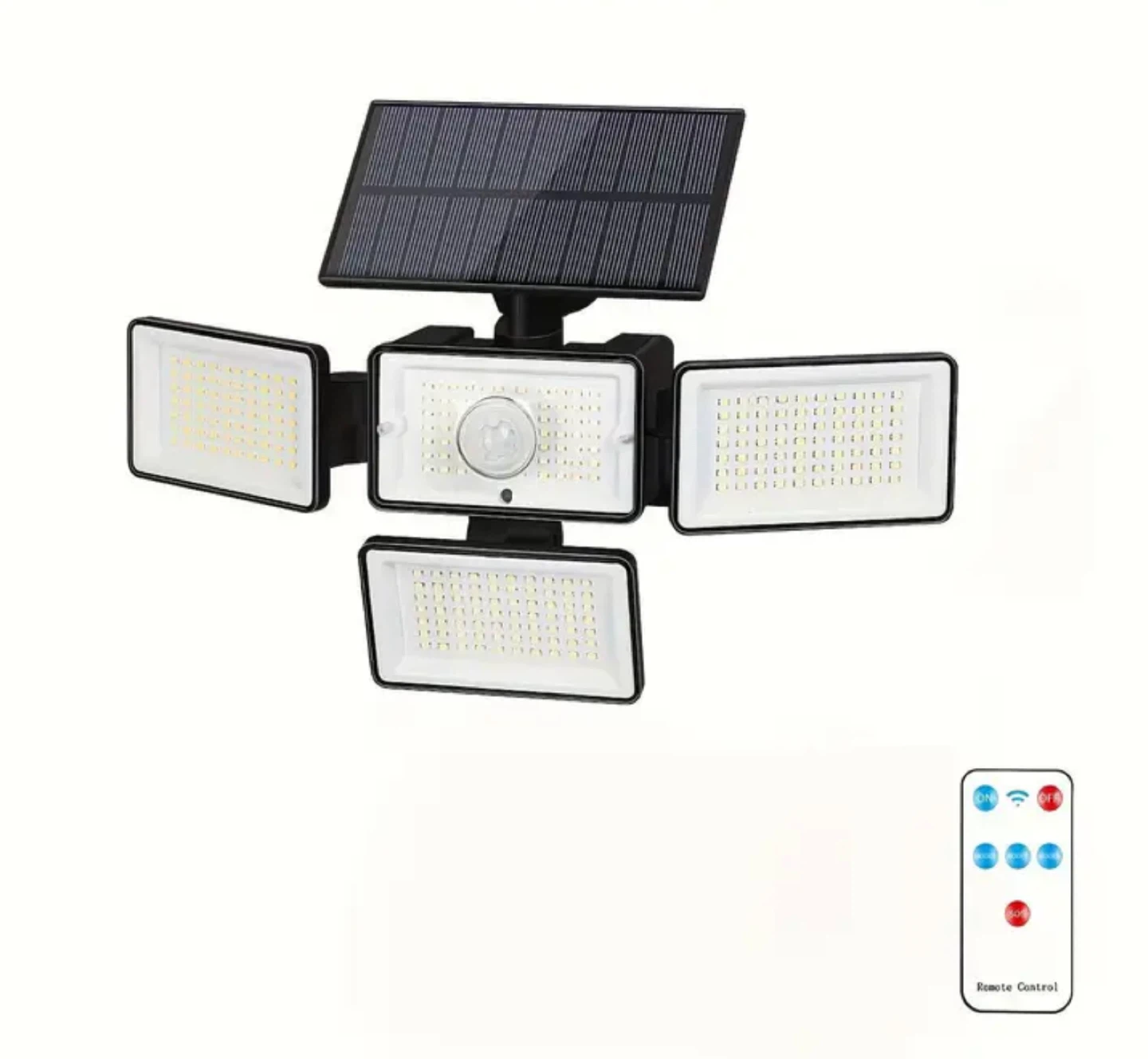288 LED Solar Powered Flood Light with Remote Control