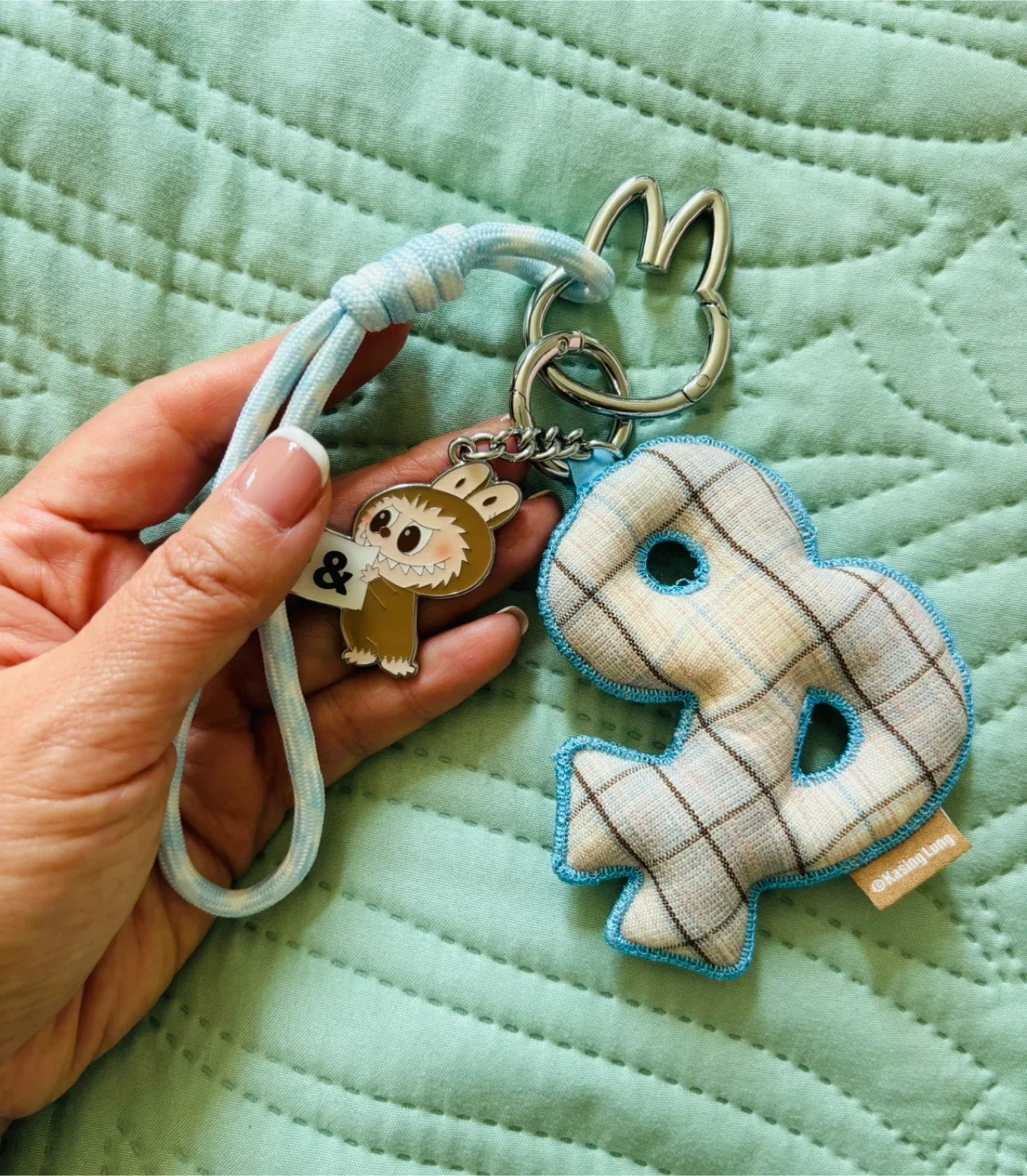 Labubu Keychain @ Kasing Lung, from pop mart!🥰 thumbnail