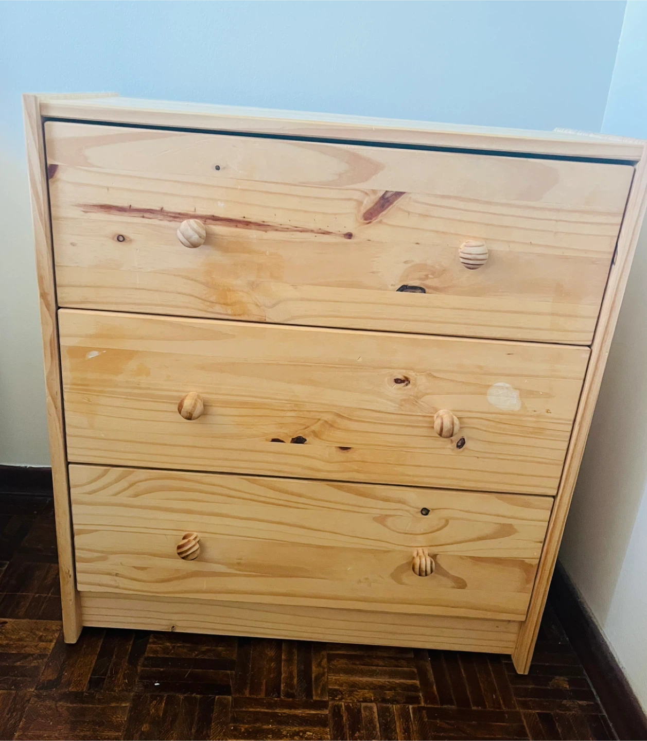 IKEA 3-Drawer Chest - Pine - photo 2