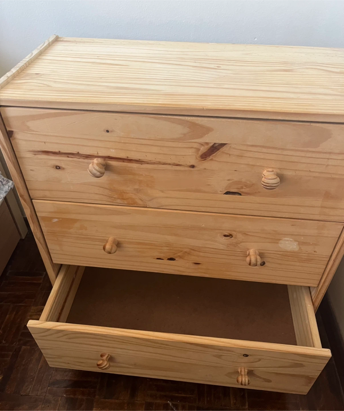IKEA 3-Drawer Chest - Pine - photo 4