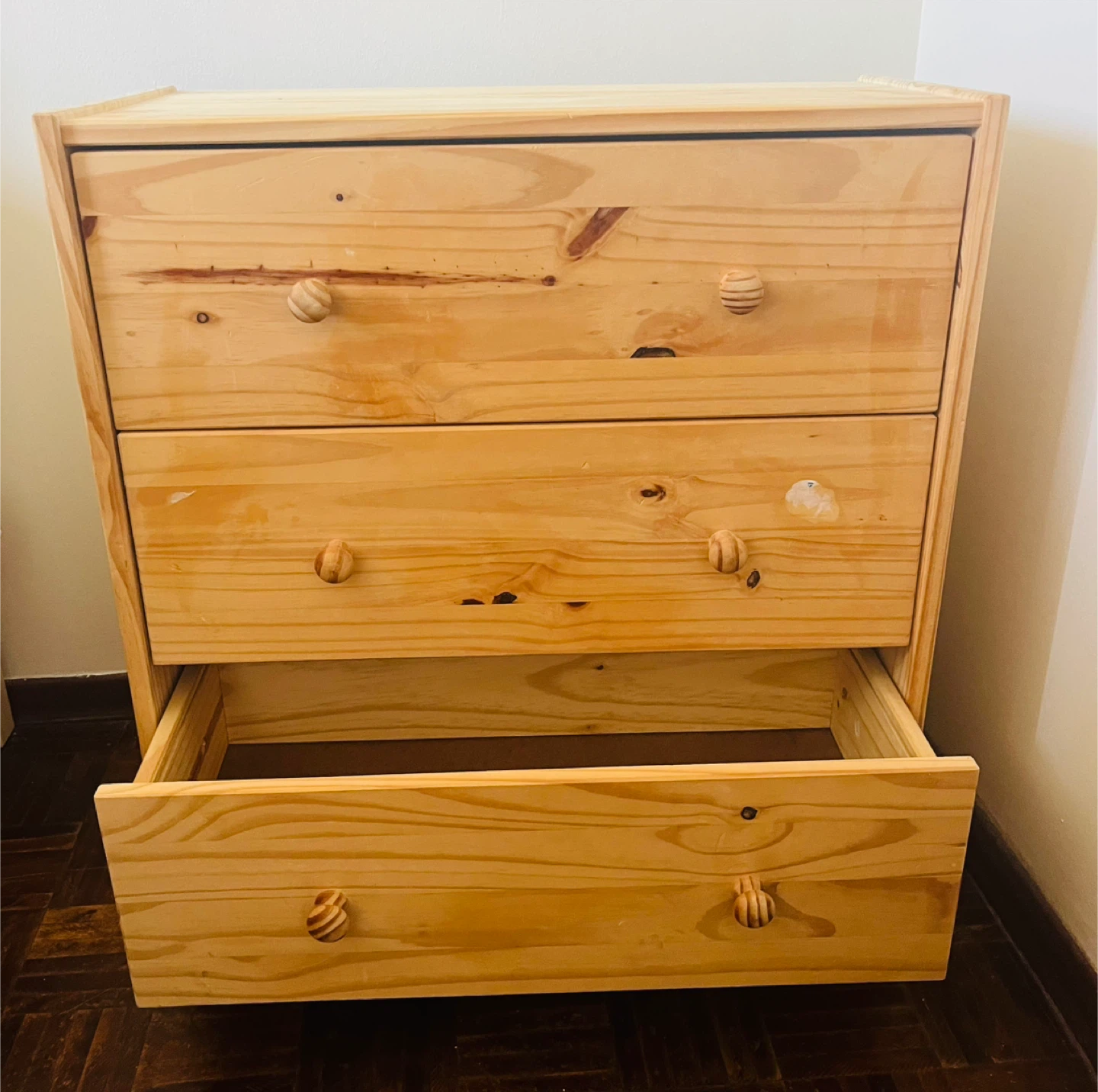 IKEA 3-Drawer Chest - Pine - photo 5