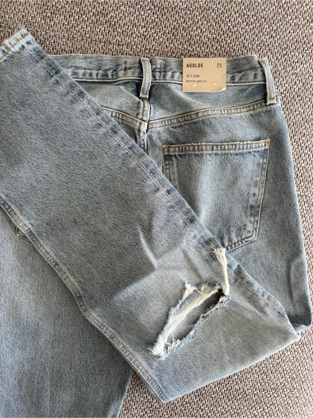 AGOLDE 90's Mid Rise Loose Fit Jeans - Size 25 - photo 3