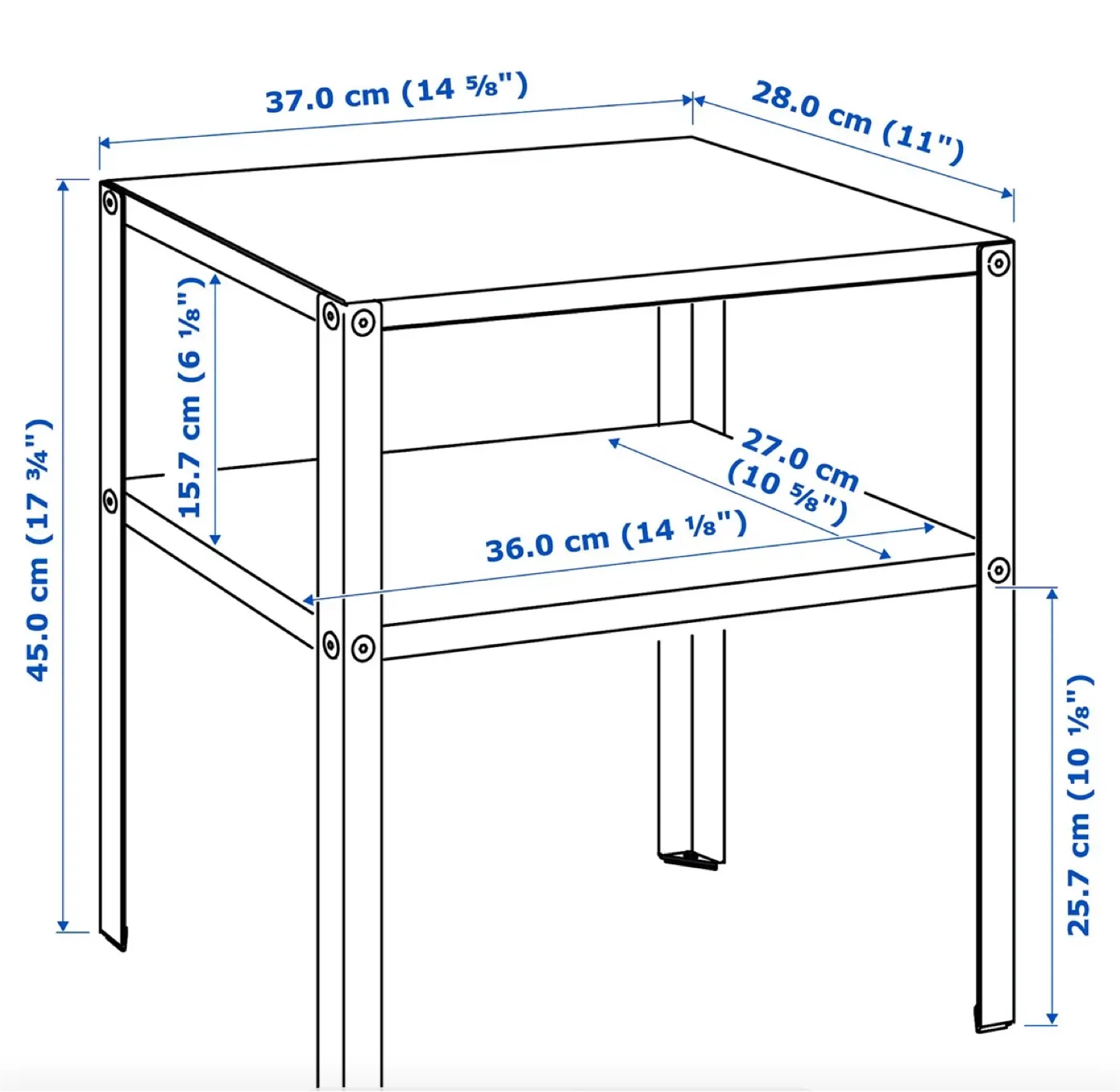 IKEA Blue Nightstand - photo 2