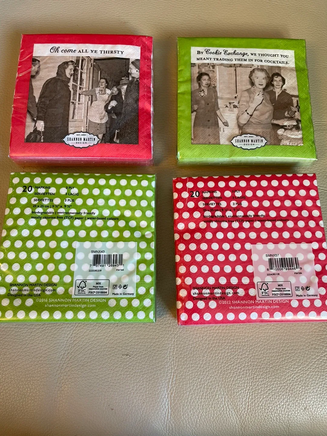 Shannon Martin Design Napkins, bundle  of 4 image indicator(2)