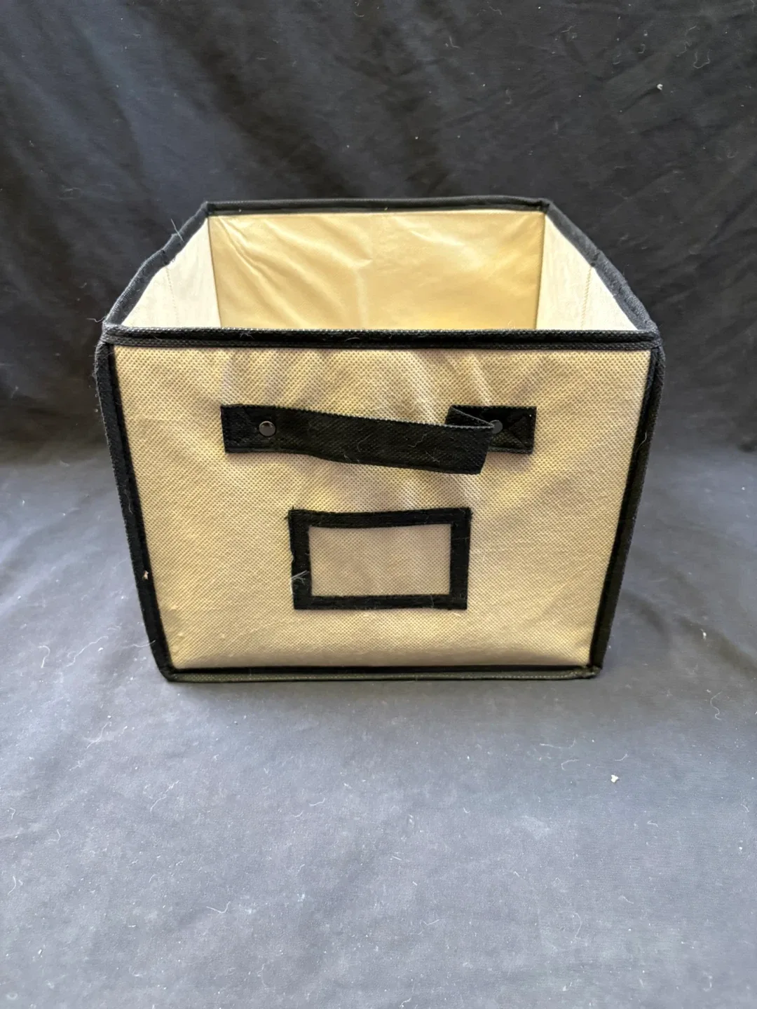 Storage Box - Beige with Black Trim thumbnail