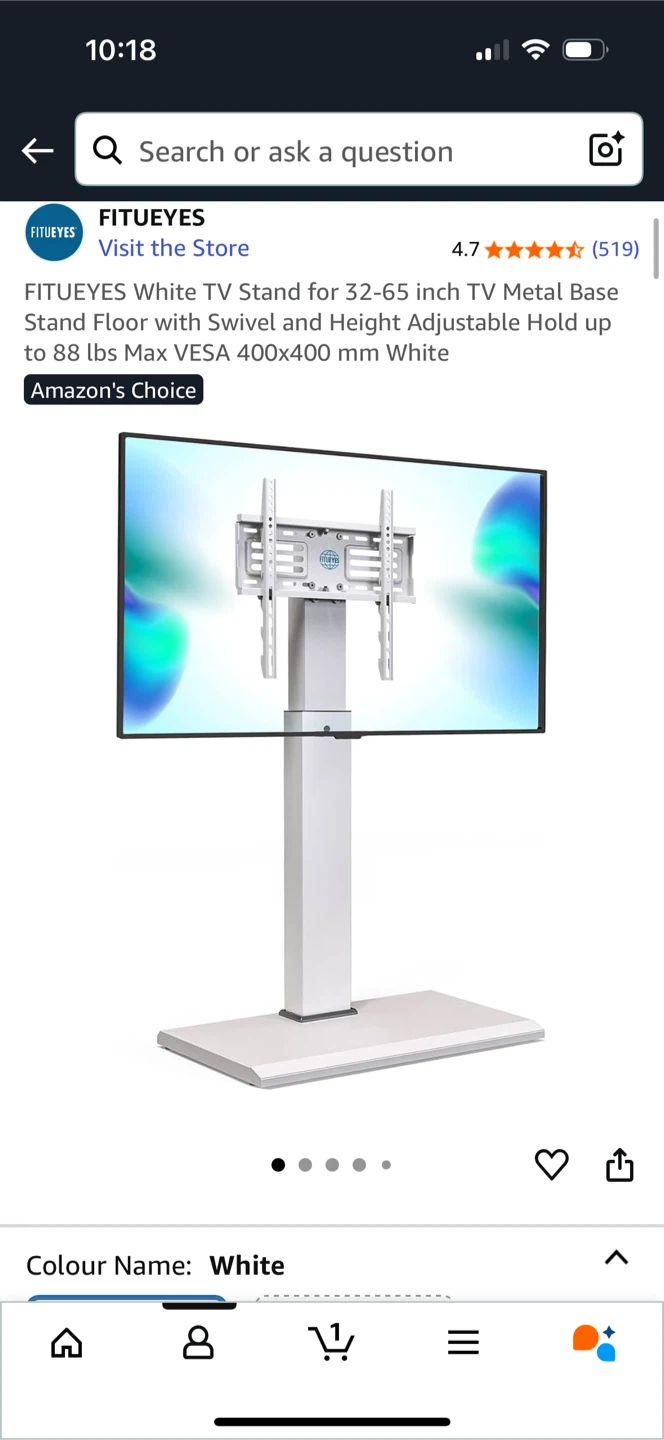 White TV Stand 32-65 inch