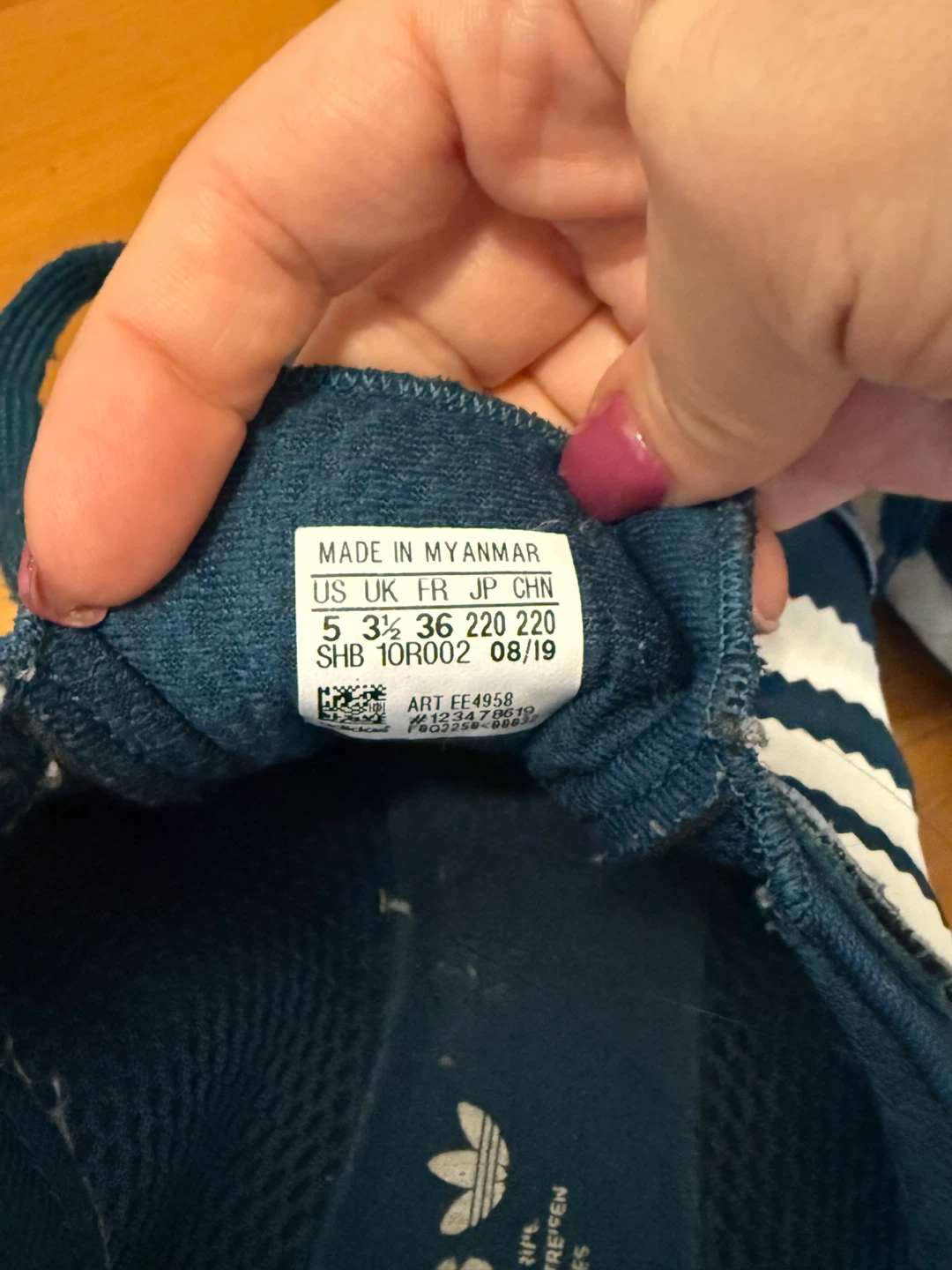 Adidas I-5923 Blue Sneakers - US 5 - photo 3