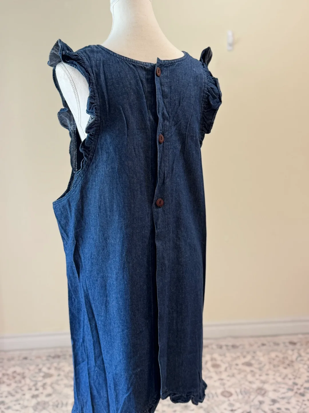 Vintage Denim Layered Dress 100% Cotton image indicator(6)