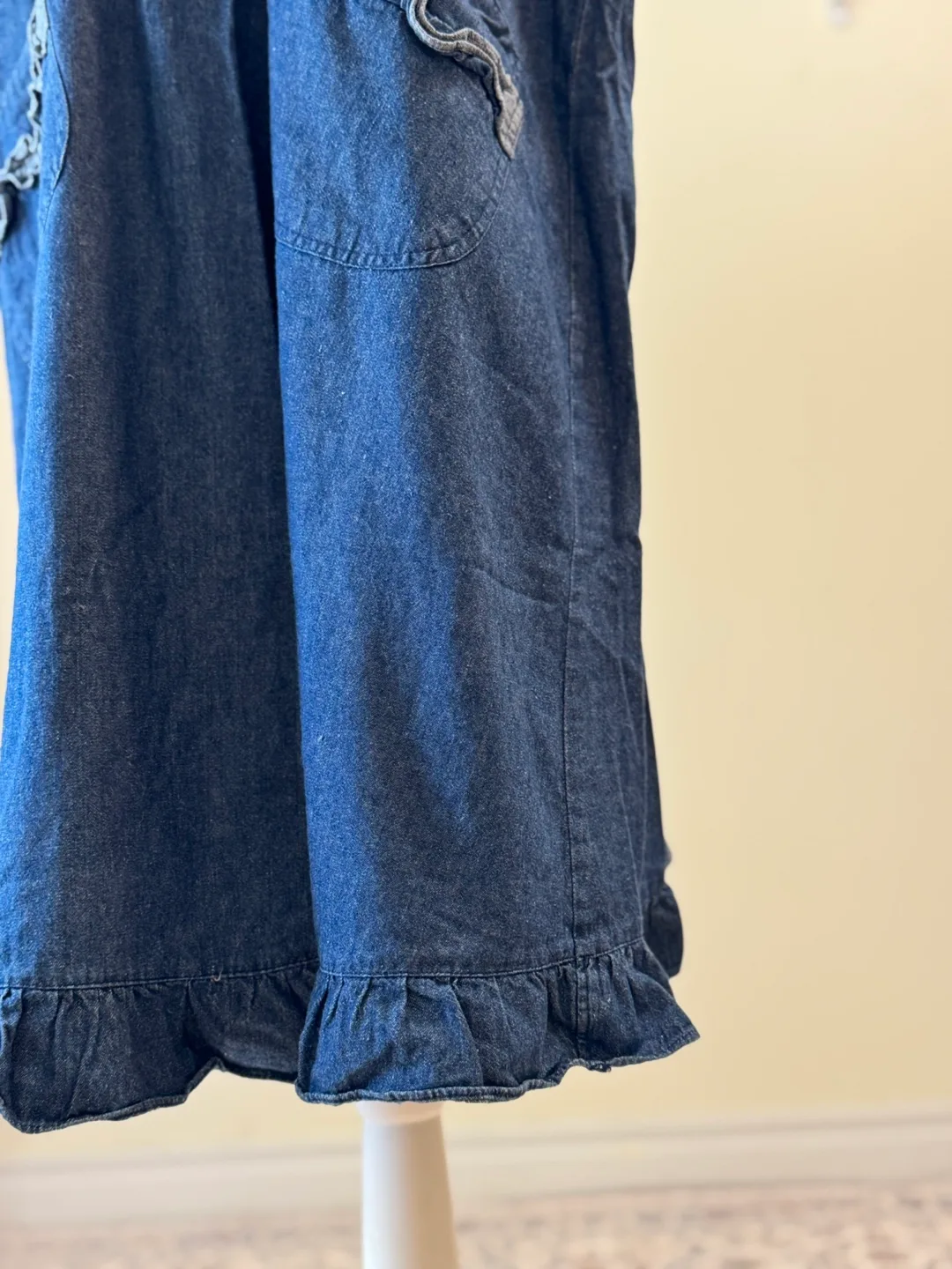 Vintage Denim Layered Dress 100% Cotton image indicator(9)