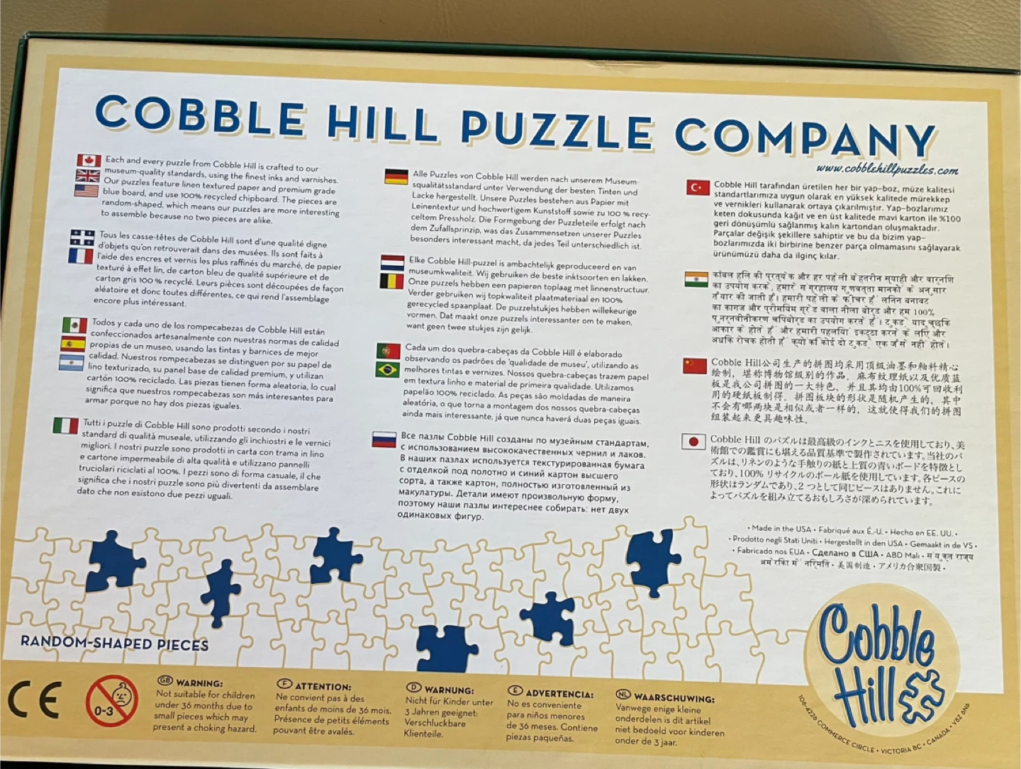 Cobble Hill 1000+ Piece Jigsaw Puzzle - photo 3
