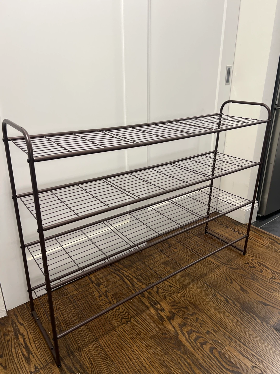 4-Tier Long Shoe Rack - Brown - photo 3