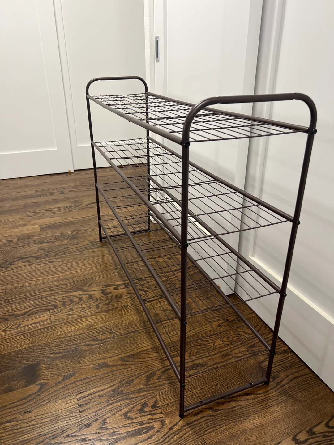 4-Tier Long Shoe Rack - Brown - photo 4