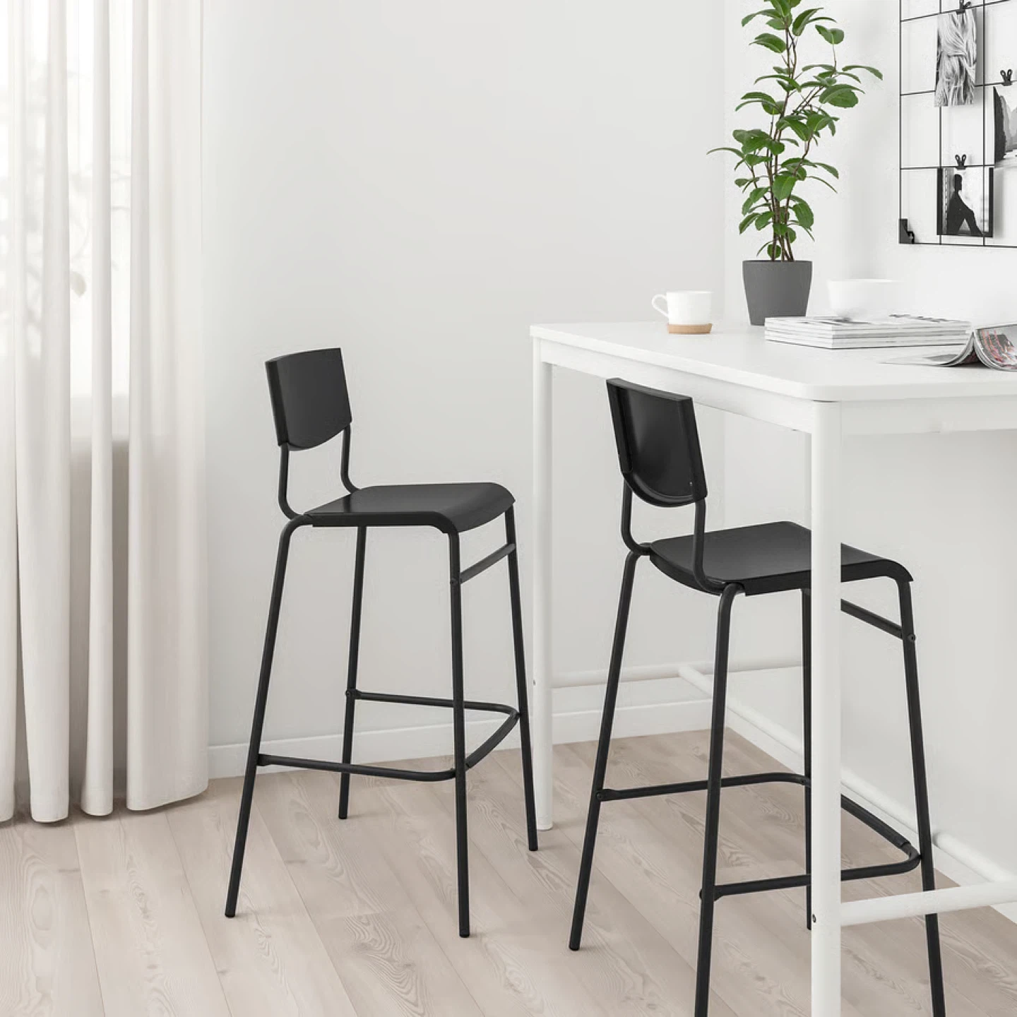 2 Bar Stool - Black - photo 3