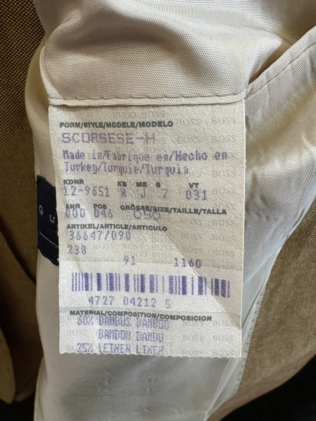 Hugo Boss Scorsese H Blazer - Size 56 image indicator(4)