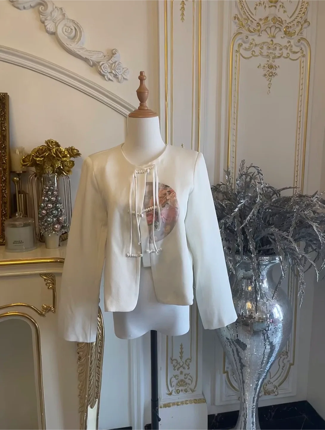 Cream Coloured Jacket Size S thumbnail