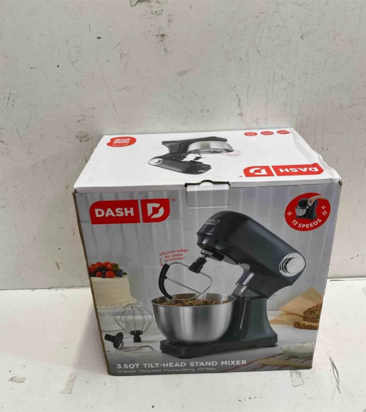 New Dash 3.5QT Tilt-Head Stand Mixer - Gray thumbnail
