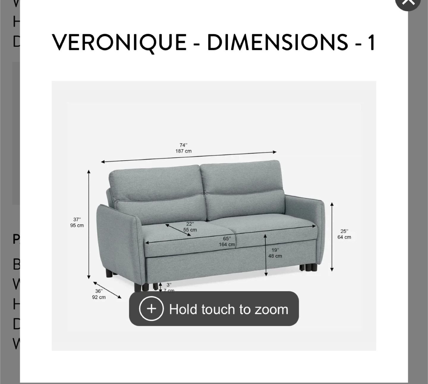 Structube Veronique Contemporary Sofa-bed - photo 3