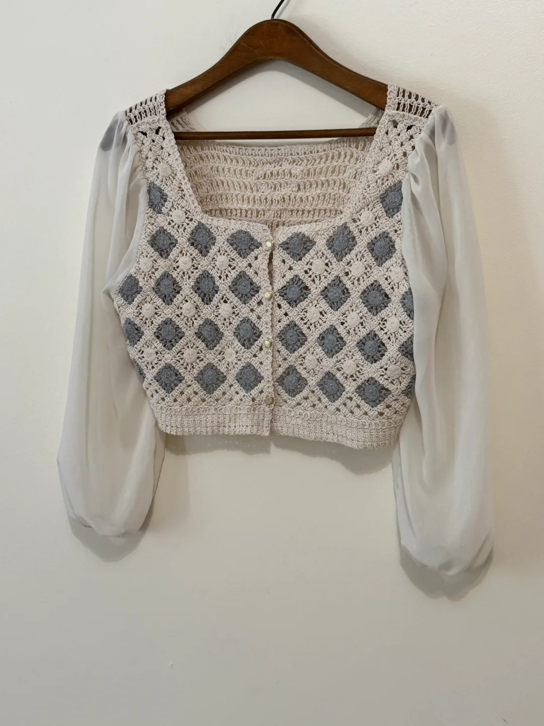 Vintage Crochet Knit Top image indicator(9)