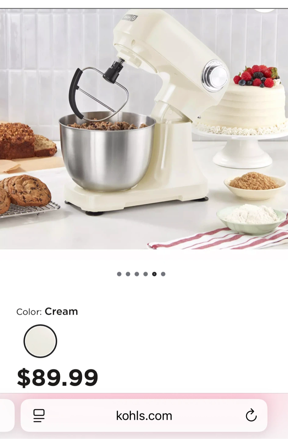 New Dash 3.5QT Tilt-Head Stand Mixer - Gray - photo 4