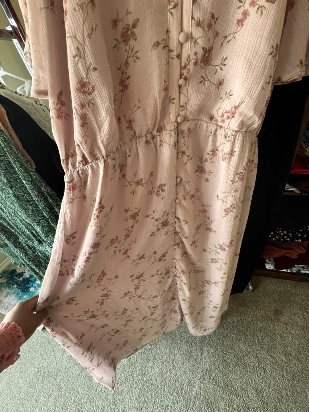 Brand new Floral pink dress - Size XL - photo 3