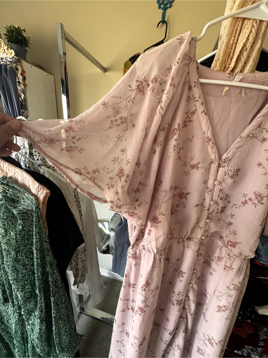 Brand new Floral pink dress - Size XL - photo 2