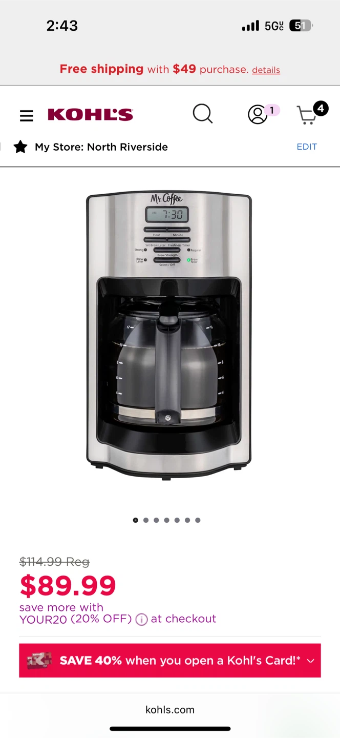 Mr. Coffee 12-Cup Programmable Coffee Maker - photo 3