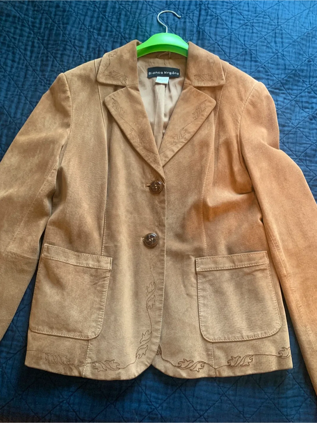 Bianca Nygård Suede Blazer - Size M thumbnail