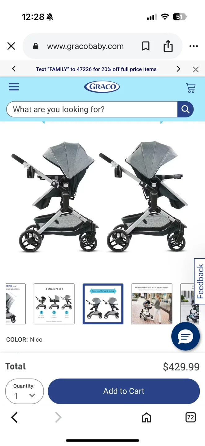 BRAND NEW GRACO STROLLER image indicator(3)