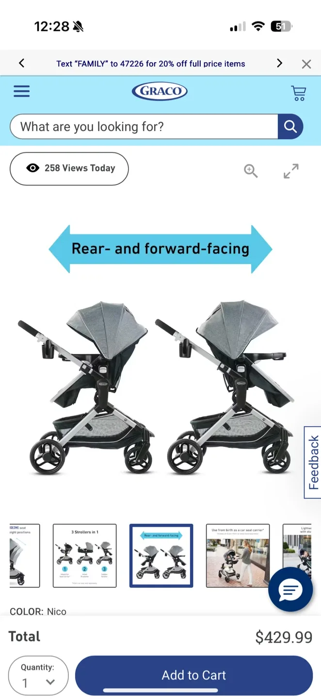 BRAND NEW GRACO STROLLER image indicator(2)